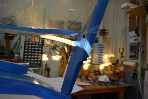 mask inside of canopy