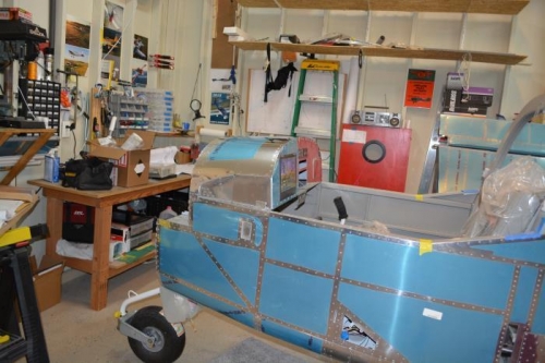 Fuselage cleaned up a bit after removal of canopy