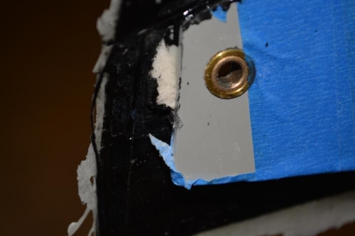 the top skin caused some damage to the frame...no biggie