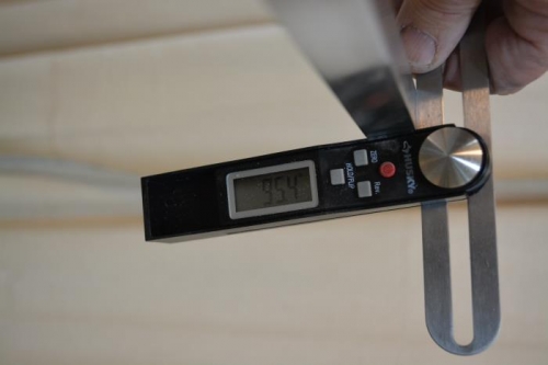 Set angle and kept spreading and twinsting until it met