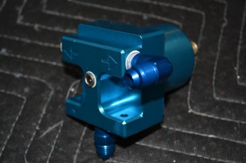 Gascolator fitting installed except for the one through firewall