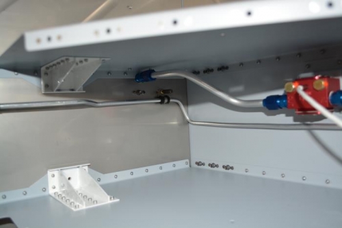 Fwd return line shaped/adjusted and in place