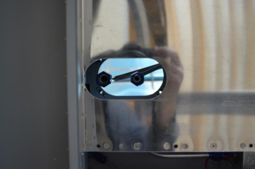 Adjusted fuel tank end fittings per dimensions on drawing