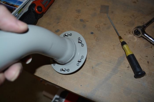 plate nuts in place, ready to drill