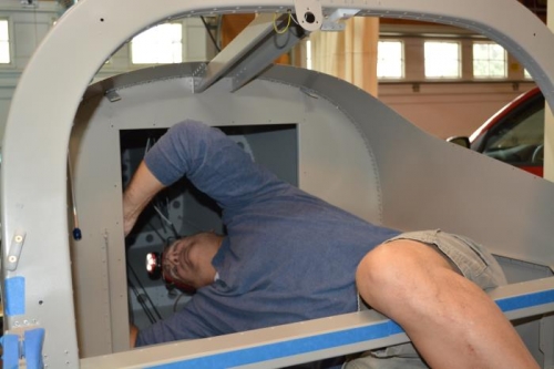 needed to climb in to make the connections