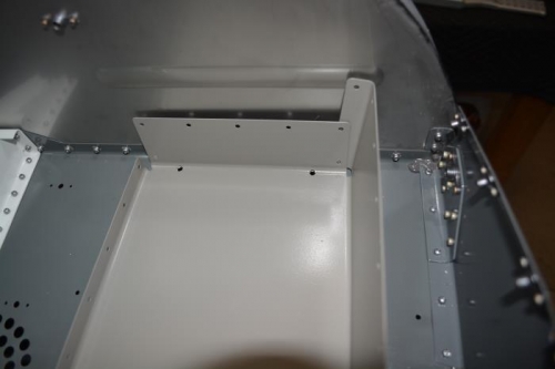 Drilled the #19 holes through the shelf and map box