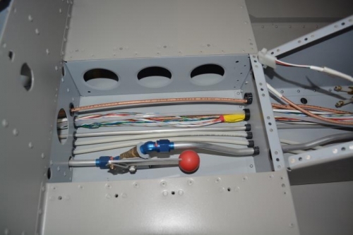 ran all the wires through each section of the tunnel