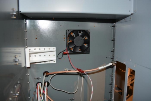 co-pilot side fan mounted