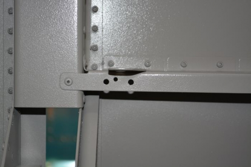 added holes for switch plate bolts