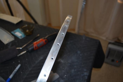 Machined counter sinks and sanded flange to smooth out the bumps a little