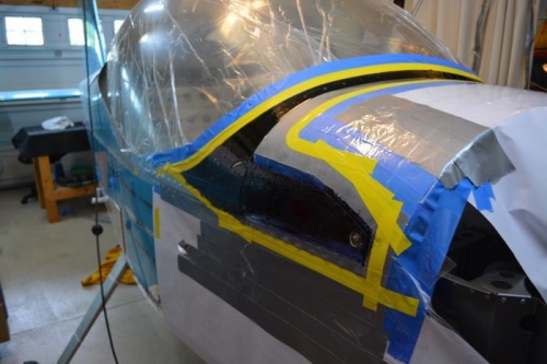 black resin on foam blocks and canopy