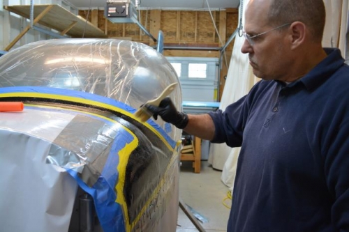 trying to get all the air bubbles out