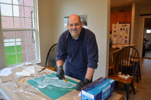 soaking the next layer...fun, fun