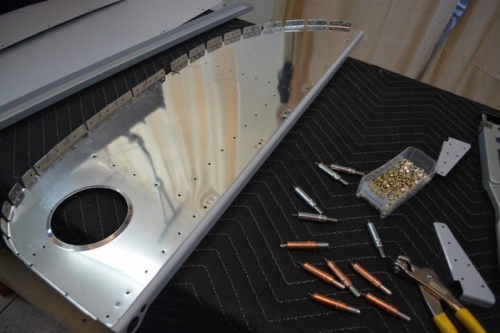 started attaching nutplates