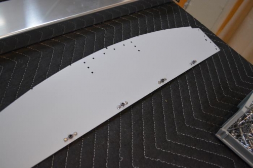 Nutplates attached to upper bulkead (F-1207A)