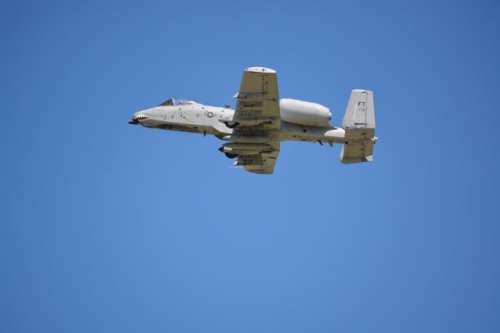 A10 Warthog fly-by