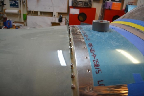 Upper cowling holes drilled