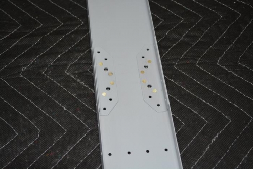 Upper spar caps and nut plates attached