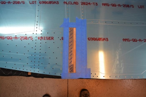 taped it off to minimize teh scratches