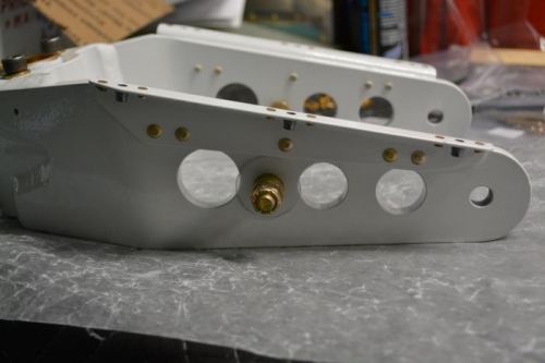 Fabricated nylon washer to protect paint