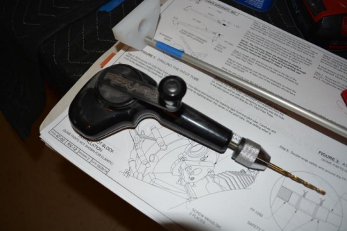 used the hand drill for more control