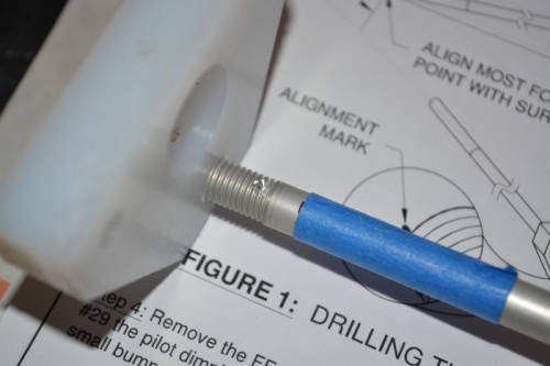 final hole/dimple drilled