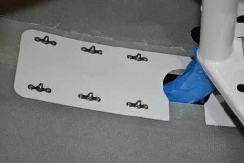 close out screwed in place