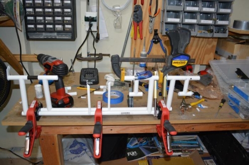 Rig set up to prep for drilling torque tubes