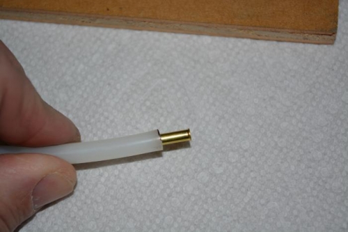 Now it's on and ready for some hot water to get it all the way in