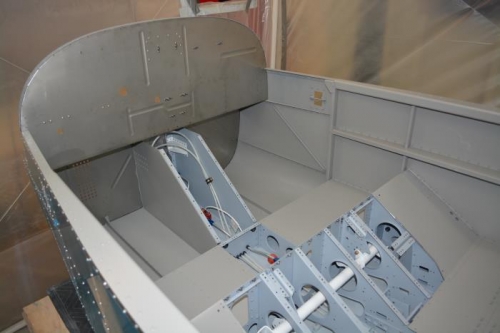 Finished interior with masking removed