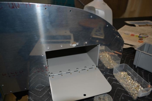 Squeeze rivet the ones I could get to to mount to right panel