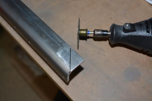 dremel cut-off wheel to make the cut