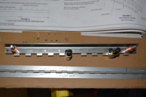locating hole clamped and ready to match drill