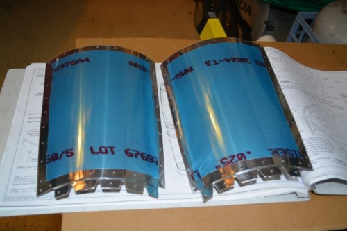 Prep work for fwd fuselage corner skins