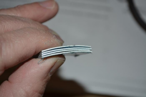 created back plate tabs for gap filler