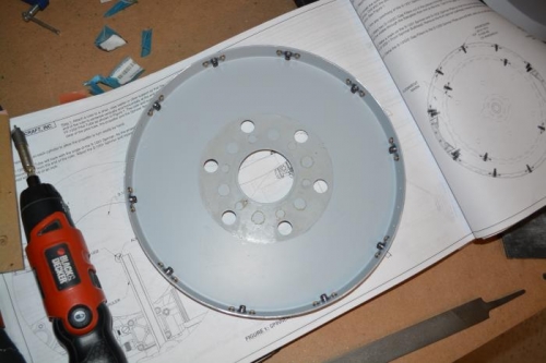 aft spinner plate with plate nuts