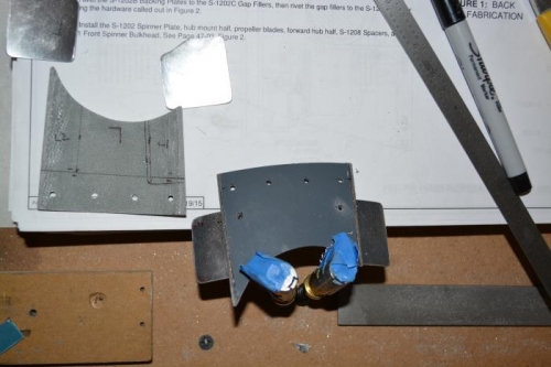 prep to drill holes for back plates