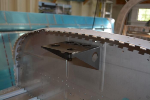 Antenna shelf painted and attached