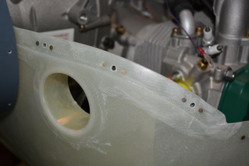 final drilled holes and attached nut plates