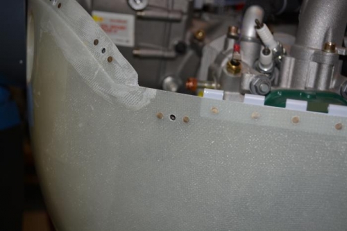 side hinge pin nut plates installed