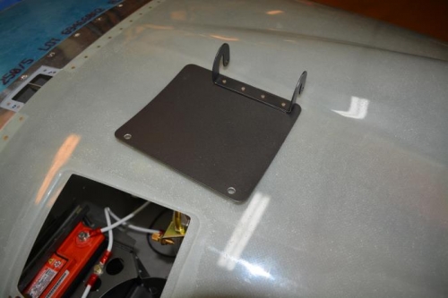 painted and hinge attached to door