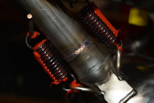 RTV added to springs and connection points