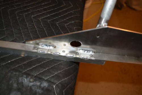 Drilled and set the rivets