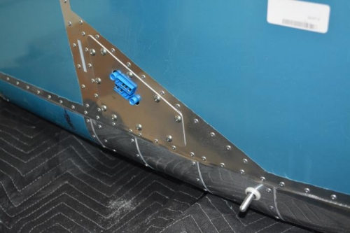 left side connector, cover plate and OAT probe