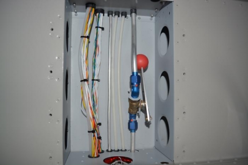 finish zip tieing wire bundles