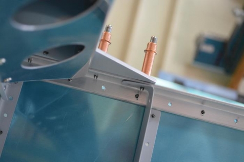 Watch out for the flange underneath when drilling the holes through the top plate