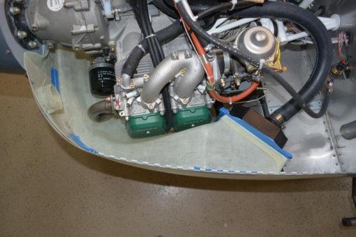 still more trimming to do, but it's a real tight fit in there