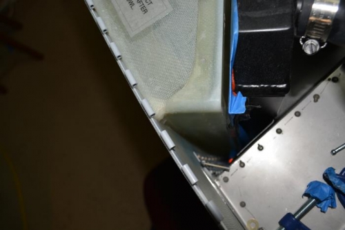 added some resin/flox mixture to gaps