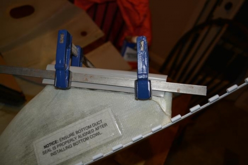 Added steel brace to apply pressure across entire surface