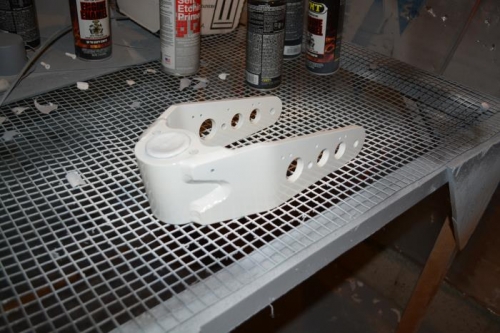 painted white to match gear leg